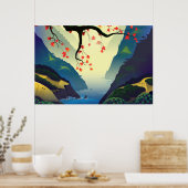 Wasserweg (vollständig) poster (Küche)