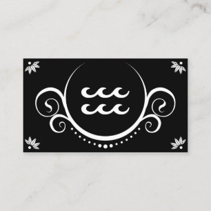 Wasserwellen-Wassermannkultiviertheiten Visitenkarte