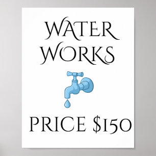 Wasserwerke - Wort für Bad   Bad Wa Poster