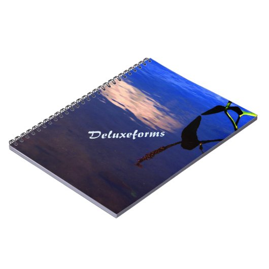 Wasserwolke Silhouette Notizblock (Linke Seite)