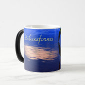 Wasserwolke Silhouette Verwandlungstasse (Vorderseite Links)