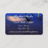 Wasserwolke Silhouette Visitenkarte (Rückseite)