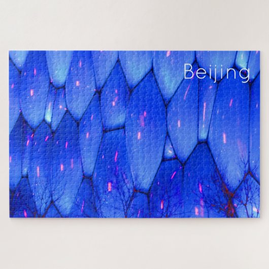 Wasserwürfel, die Blasen bilden Puzzle (Horizontal)