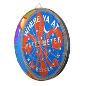 Wasserzähler Abstrakt New Orleans Dartscheibe (Vorderseite rechts)