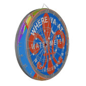 Wasserzähler Abstrakt New Orleans Dartscheibe (Vorderseite Links)