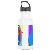 Wasserzähler Abstrakt New Orleans Trinkflasche (Rückseite)