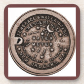 Wasserzähler Lid Bourbon St. Untersetzer (Vorderseite)