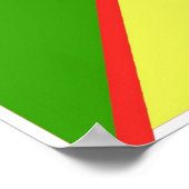 Wasserzähler, wo Yat Abstrakte Farben Poster (Ecke)
