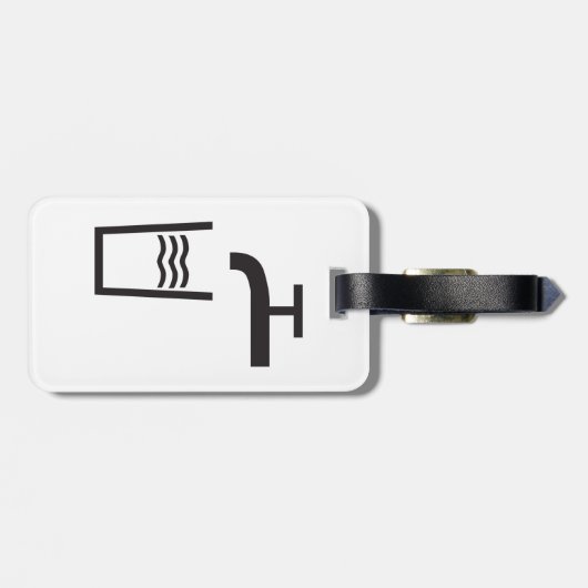 Wasserzeichen gestochen gepäckanhänger (Rückseite horizontal)