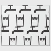 Wasserzeichen gestochen geschenkpapier (Flach)