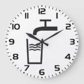 Wasserzeichen gestochen große wanduhr (Vorderseite)