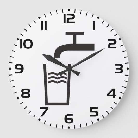 Wasserzeichen gestochen große wanduhr (Vorderseite)