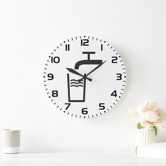 Wasserzeichen gestochen große wanduhr