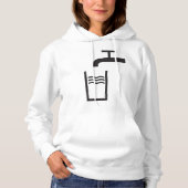 Wasserzeichen gestochen hoodie (Vorderseite)