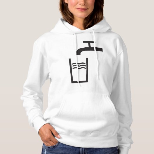 Wasserzeichen gestochen hoodie (Vorderseite)