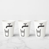 Wasserzeichen gestochen pappbecher