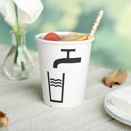 Wasserzeichen gestochen pappbecher