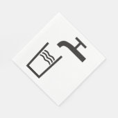 Wasserzeichen gestochen serviette (Ecke)