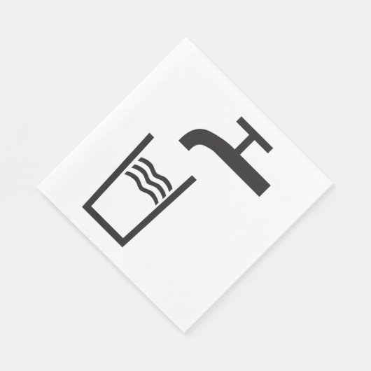 Wasserzeichen gestochen serviette (Ecke)