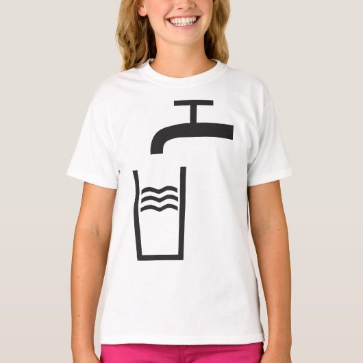 Wasserzeichen gestochen T-Shirt (Vorderseite)