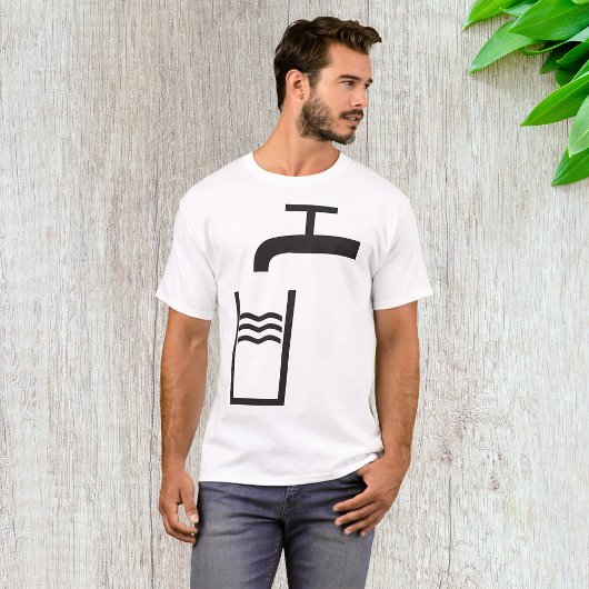 Wasserzeichen gestochen T-Shirt