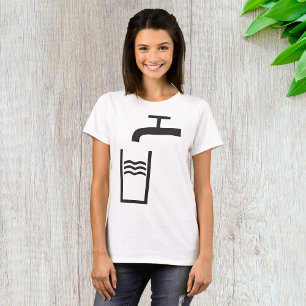 Wasserzeichen gestochen T-Shirt