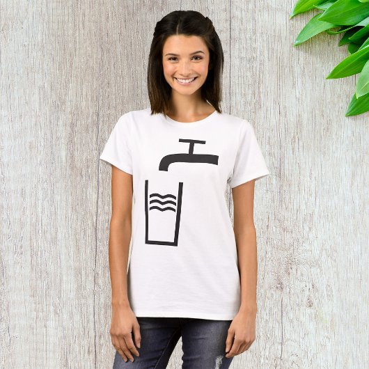 Wasserzeichen gestochen T-Shirt