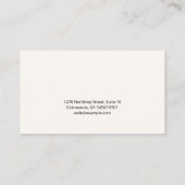 Wasserzeichen Goddess Luna Visitenkarte (Rückseite)