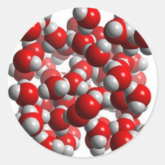 Wasserzellen Runder Aufkleber