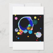 Wassil Kandinsky - mehrere Kreise Einladung (Vorderseite)