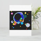 Wassil Kandinsky - mehrere Kreise Einladung (Stehend Vorderseite)