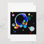 Wassil Kandinsky - mehrere Kreise Einladung (Vorne/Hinten)