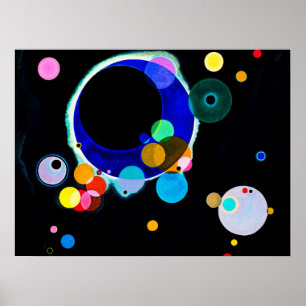 Wassil Kandinsky - mehrere Kreise Poster