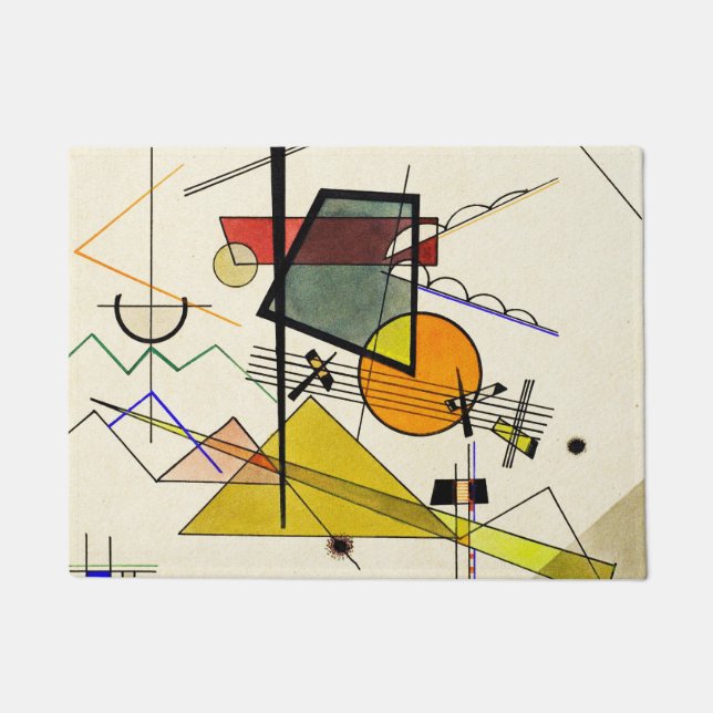 Wassil Kandinsky - Melodisch Fußmatte (Vorderseite)