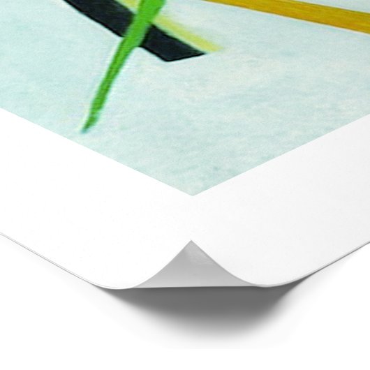 Wassily Kandinsky 1921 Segment blau Poster (Ecke)