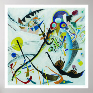 Wassily Kandinsky 1921 Segment blau Poster