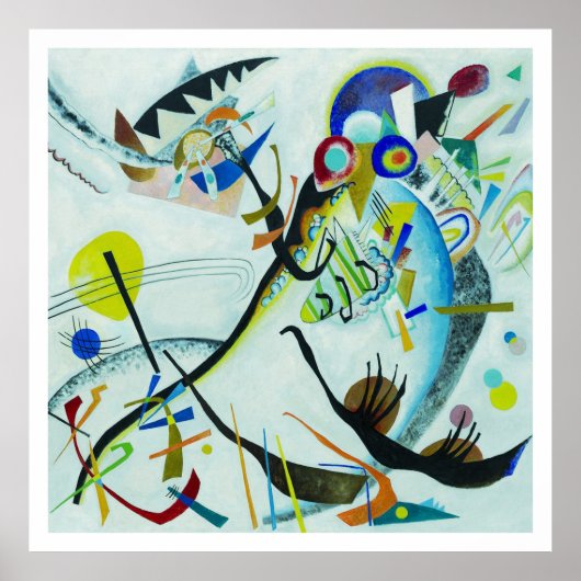 Wassily Kandinsky 1921 Segment blau Poster (Vorne)