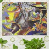 Wassily Kandinsky Abstrakt Artwork Geschirrtuch (Gefaltet)