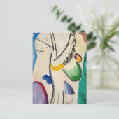 Wassily Kandinsky Abstrakt Artwork Postkarte (Stehend Vorderseite)