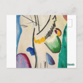 Wassily Kandinsky Abstrakt Artwork Postkarte (Rückseite)