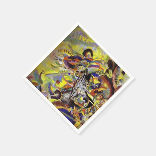 Wassily Kandinsky Abstrakt Artwork Serviette (Ecke)