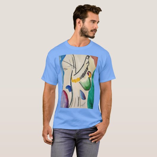 Wassily Kandinsky Abstrakt Artwork T-Shirt (Vorne ganz)