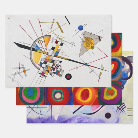 Wassily Kandinsky, Abstrakt Geschenkpapier Set (Set)