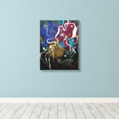 Wassily Kandinsky - Bewegung Eine Abstrakte Kunst Leinwanddruck (Insitu (Holzboden))