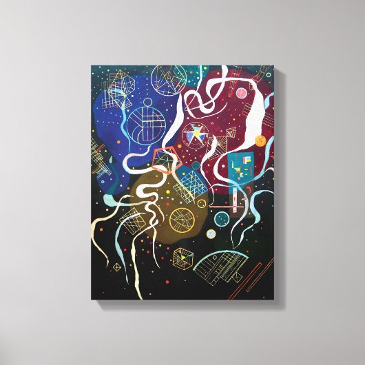 Wassily Kandinsky - Bewegung Eine Abstrakte Kunst Leinwanddruck (Vorderseite)