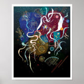 Wassily Kandinsky - Bewegung Eine Abstrakte Kunst Poster (Vorne)