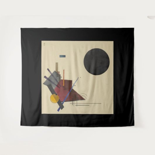 Wassily Kandinsky, Black Relationship, 1924 Wandteppich (Vorderseite (Horizontal))