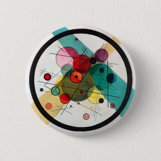 Wassily Kandinsky Circles Button (Vorderseite)