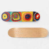 Wassily Kandinsky Circles Skateboard (Horizontal)