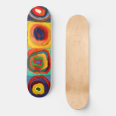 Wassily Kandinsky Circles Skateboard (Vorderseite)
